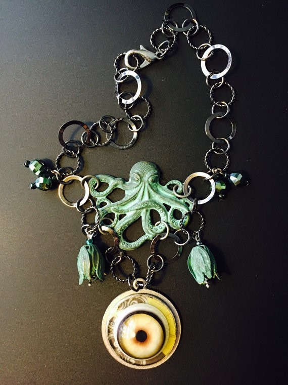 &quot;Octopus Dream Catcher&quot; Necklace