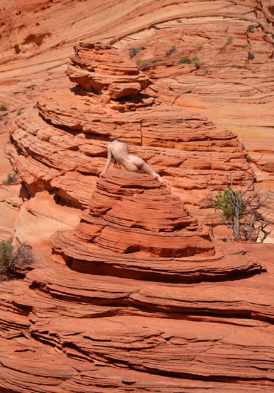 Brooke at Coyote Buttes
