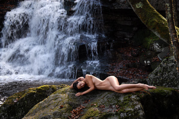Kat at Elakala Falls