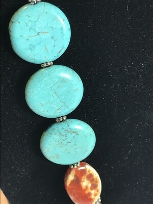 FLAT STONE NECKLACE