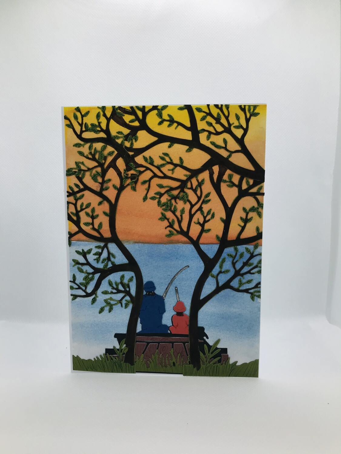 Watercolor Art Print Card