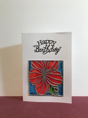 Hibiscus Birthday Card
