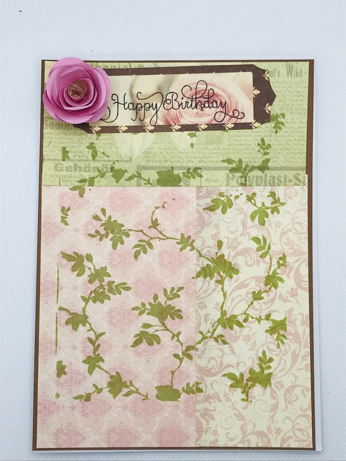 3D Floral Birthday Card