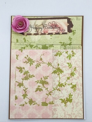 3D Floral Birthday Card