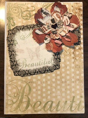 Handcrafted Floral Card