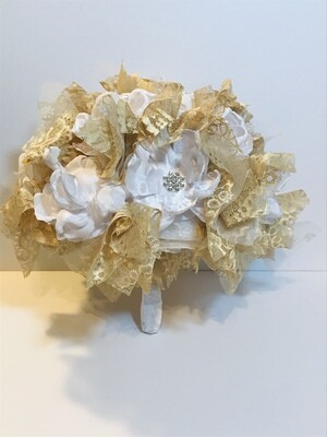 Large Bouquet, white and gold