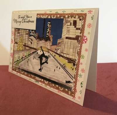Cityscape Christmas card