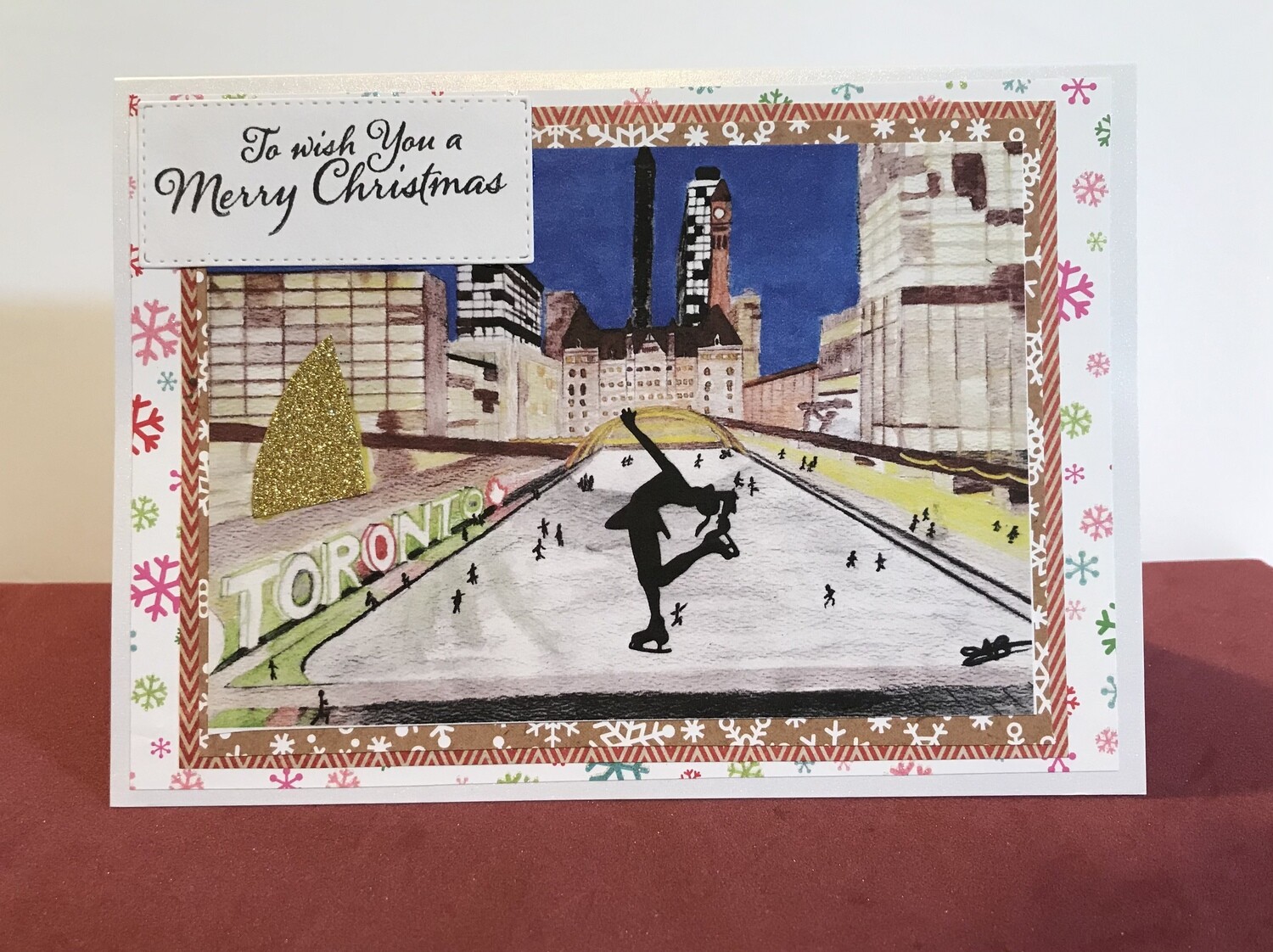 Cityscape Christmas card