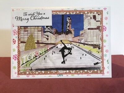 Cityscape Christmas card