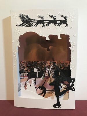 3D Layered Christmas card