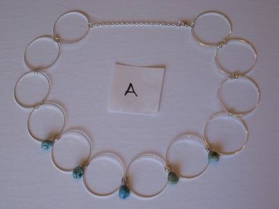 CIRLCES NECKLACES 2 A,B,AB