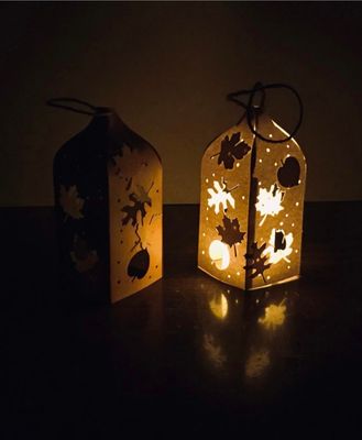 DIY Paper Leaves Lantern Kit