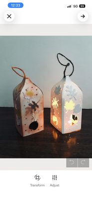 DIY Paper Leaves Lantern Kit