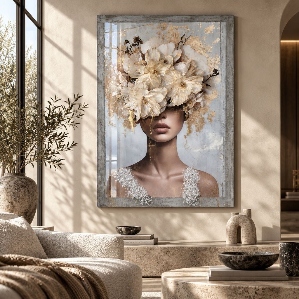 Aurelia – Monumentalt Mixed Media Originalverk (70 x 100 cm)