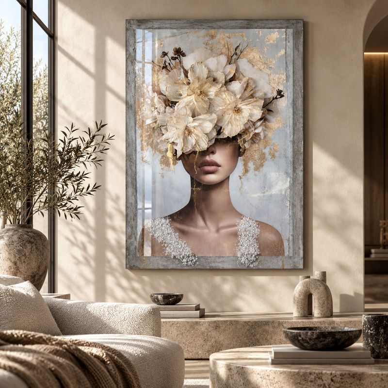 Aurelia – Monumentalt Mixed Media Originalverk (70 x 100 cm)