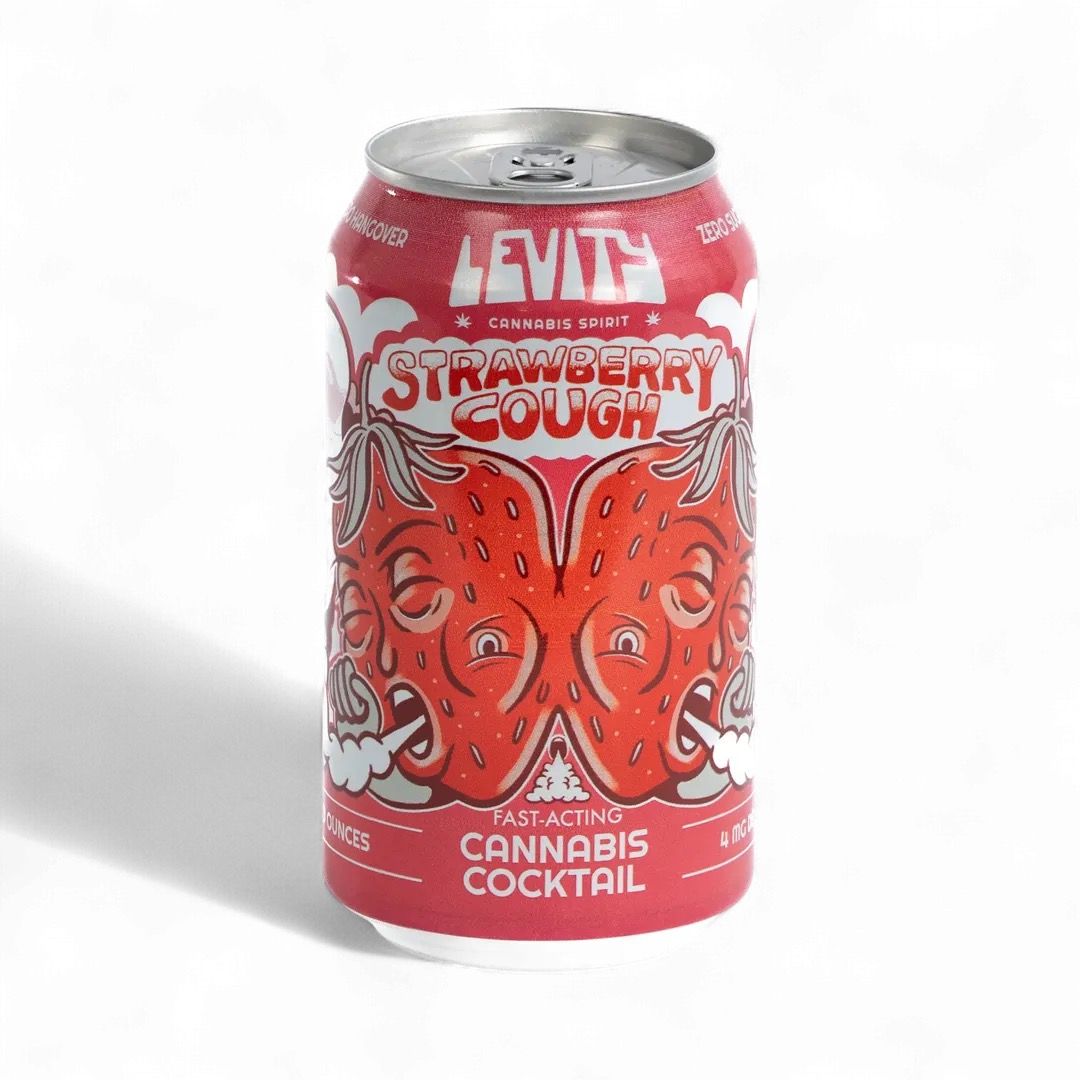 Strawberry Cough: 4mg Delta-9 THC Cocktail, Attribute: Regular