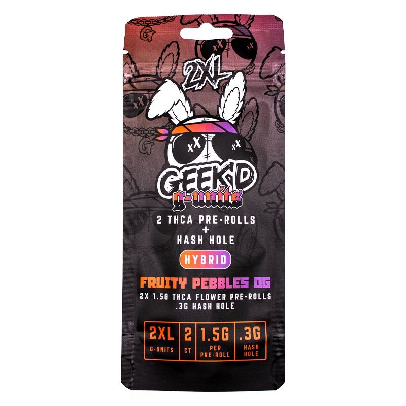 Geek'd Hash Hole Pre-Rolls, Attribute: Fruity Pebbles