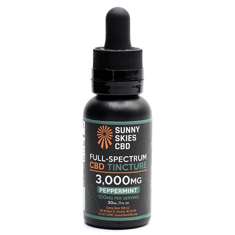 Sunny Skies CBD Tinctures Full Spectrum 3000mg