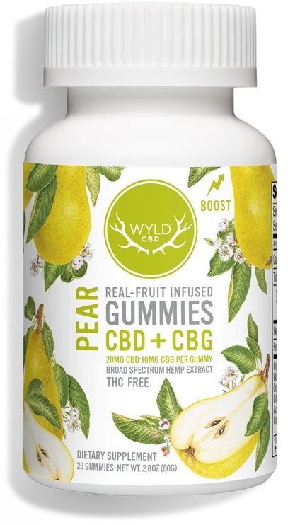 WYLD Pear CBD + CBG 20MG CBD: 10MG CBG (THC Free)