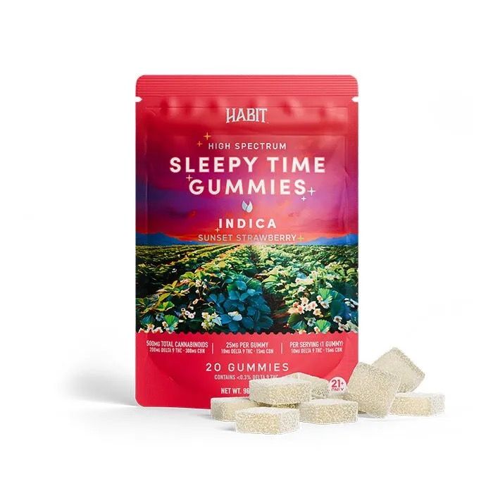 Sunset Strawberry Sleepy Indica Gummies