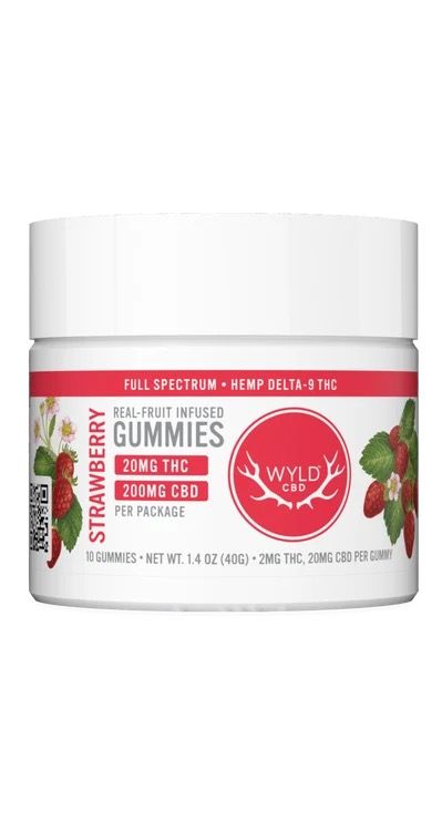 Wyld Strawberry Gummies CBD + THC