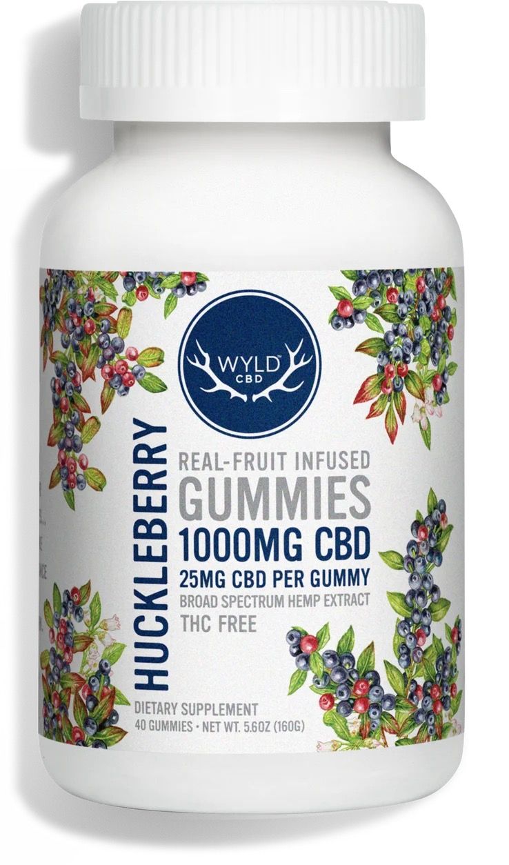 Wyld CBD Huckleberry 1000 mg 40 ct gummies