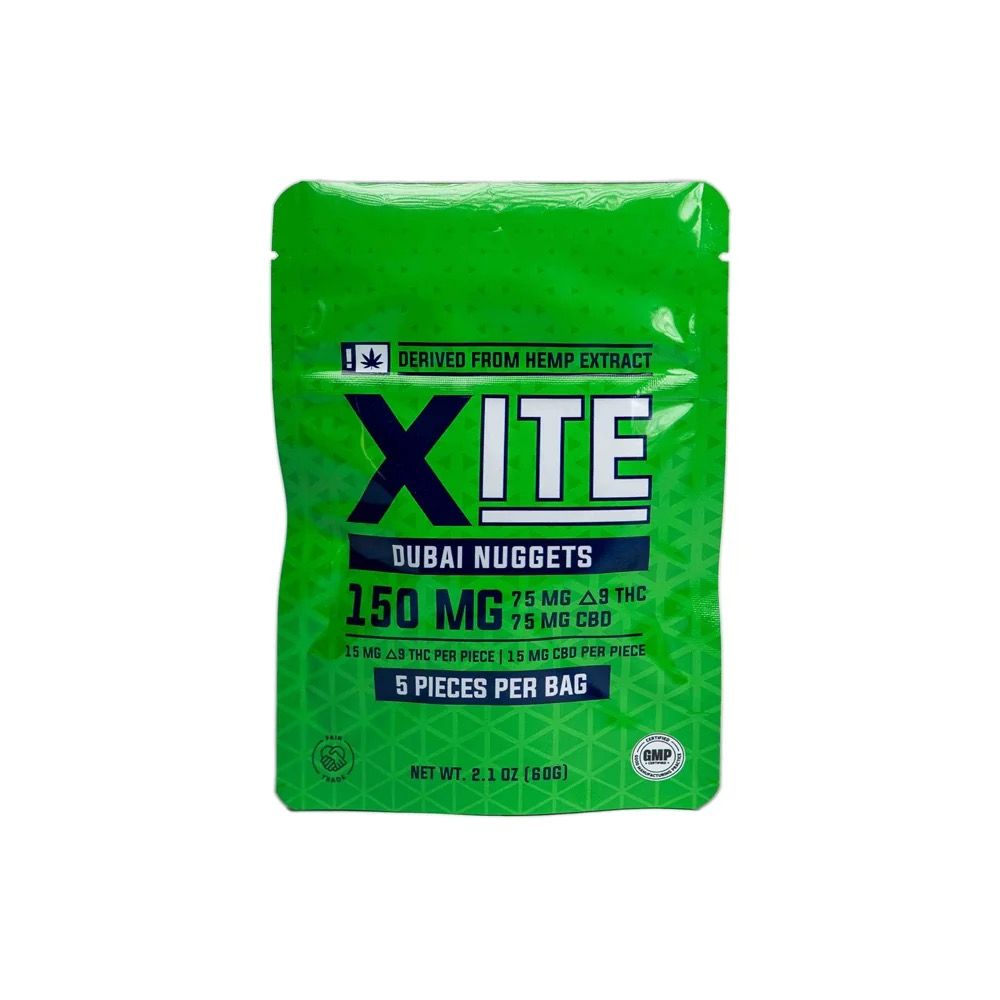 Xite 1:1 THC & CBD Dubai Chocolate Nuggets