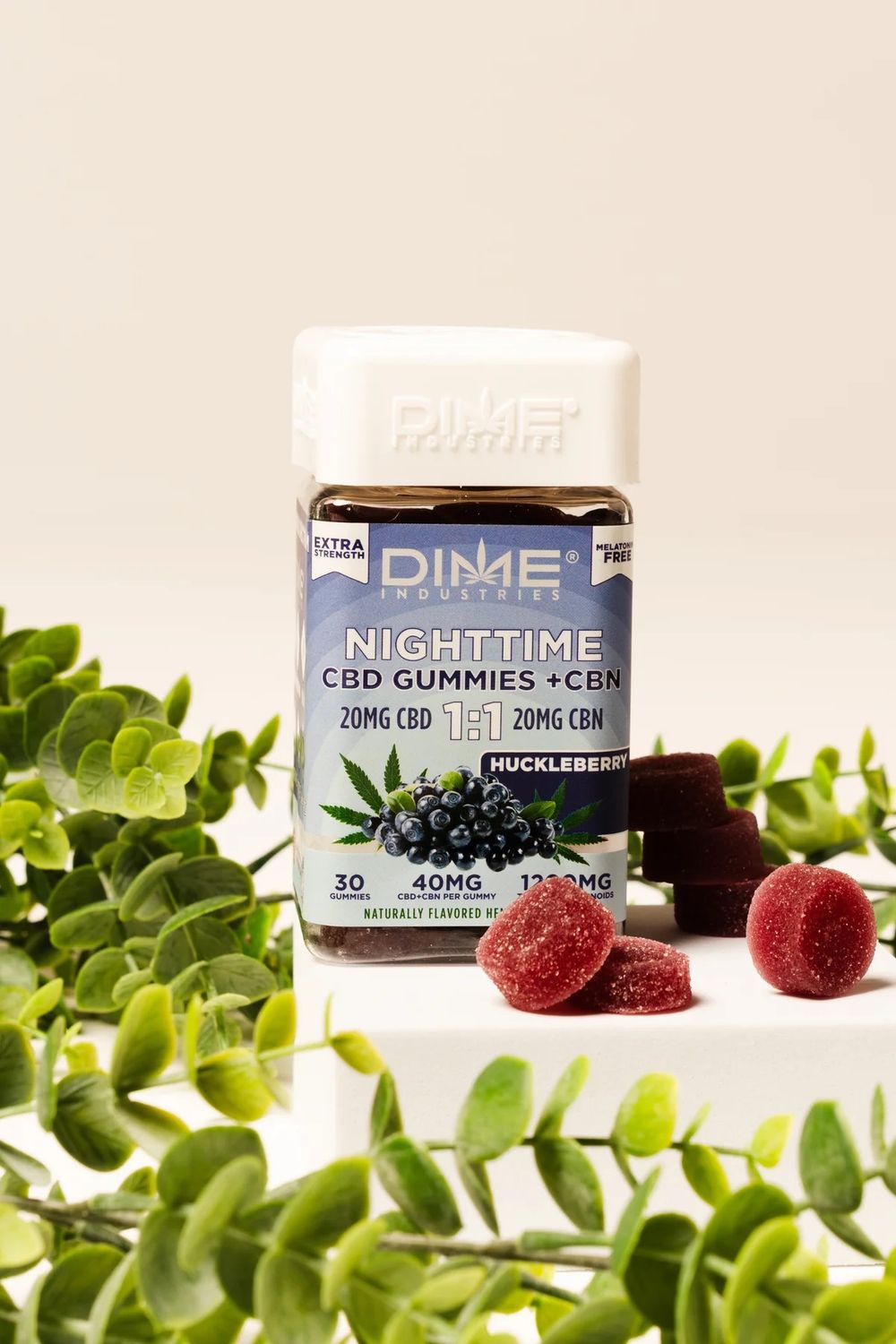 Dime Industries  1:1 CBD + CBN Nighttime Gummies