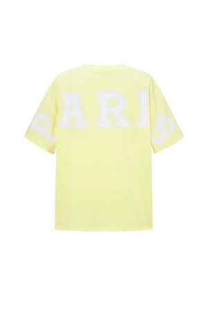 Women's T-shirt YELLOW PARIS M