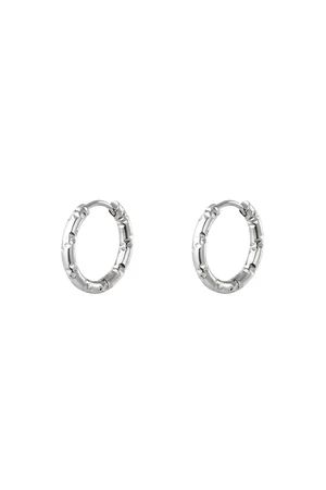 hoop earrings Stainless steel - SILVER