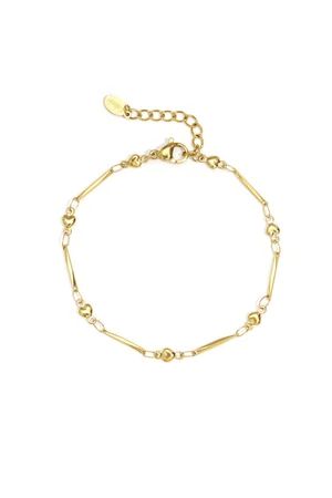Chain Bracelets hearts  Stainless Steel - GOLD