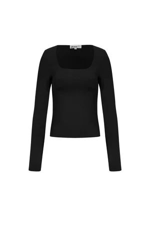 Longsleeve basic BLACK - L