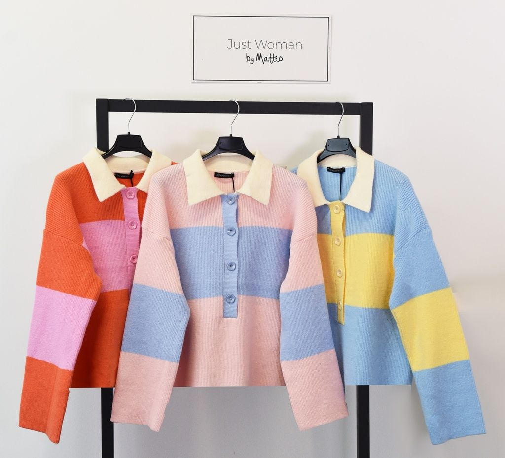 Ofena Sweater Blue/Pink - One Size