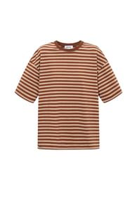 Striped Tee Brown - L
