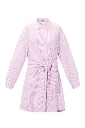 Blouse Jurk met Strik Roze - M