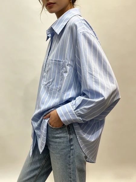 Lange gestreepte blouse - TU