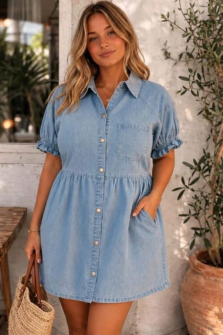 Denim dress/42-46