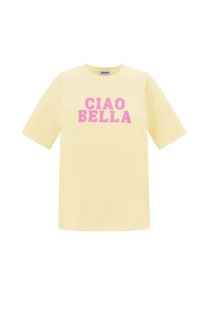 Tee Ciao Bella Yellow - L