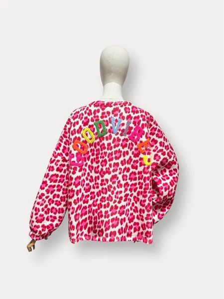 Good Vibes Luipaard Sweater