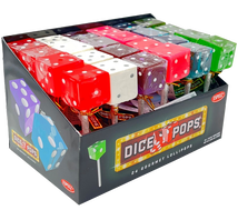 Dice Pop Assorted Gourmet Lollipop