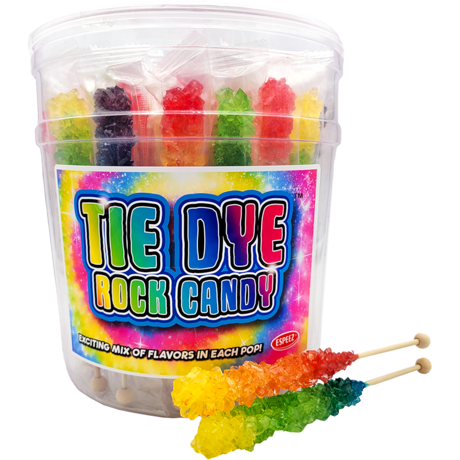 Tie Dye Rock Candy 