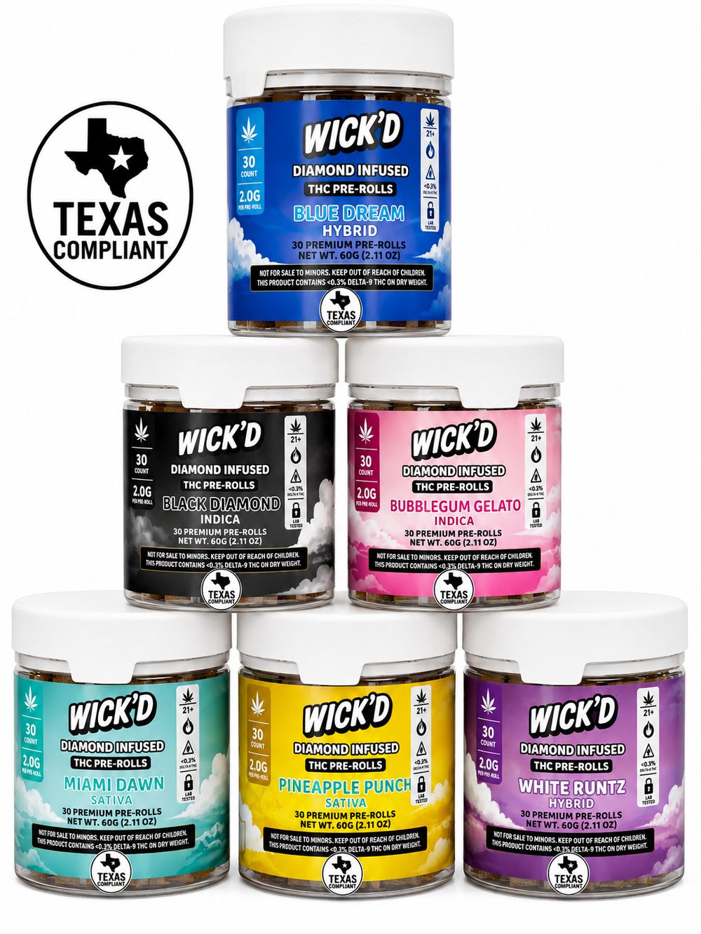 Wick’d 2g Diamond Preroll