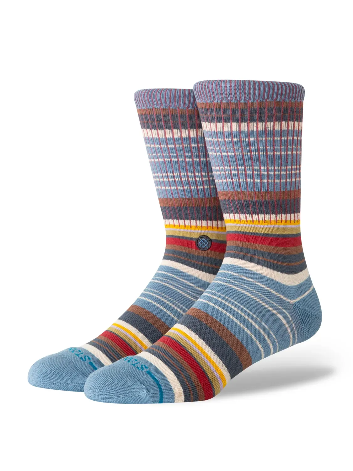 Stance Jorongo Pop Crew Socks, Color: Windward Blue, Size: L