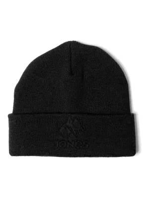 Jones Tahoe Beanie in Stealth Black, main view
