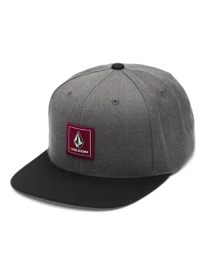 Volcom Quarter Evo Twill Hat in Charcoal Heather, main view