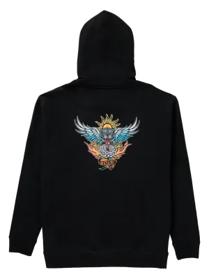 1910 Men's Death From Above Pullover Hoodie in Black, alternate view 1
