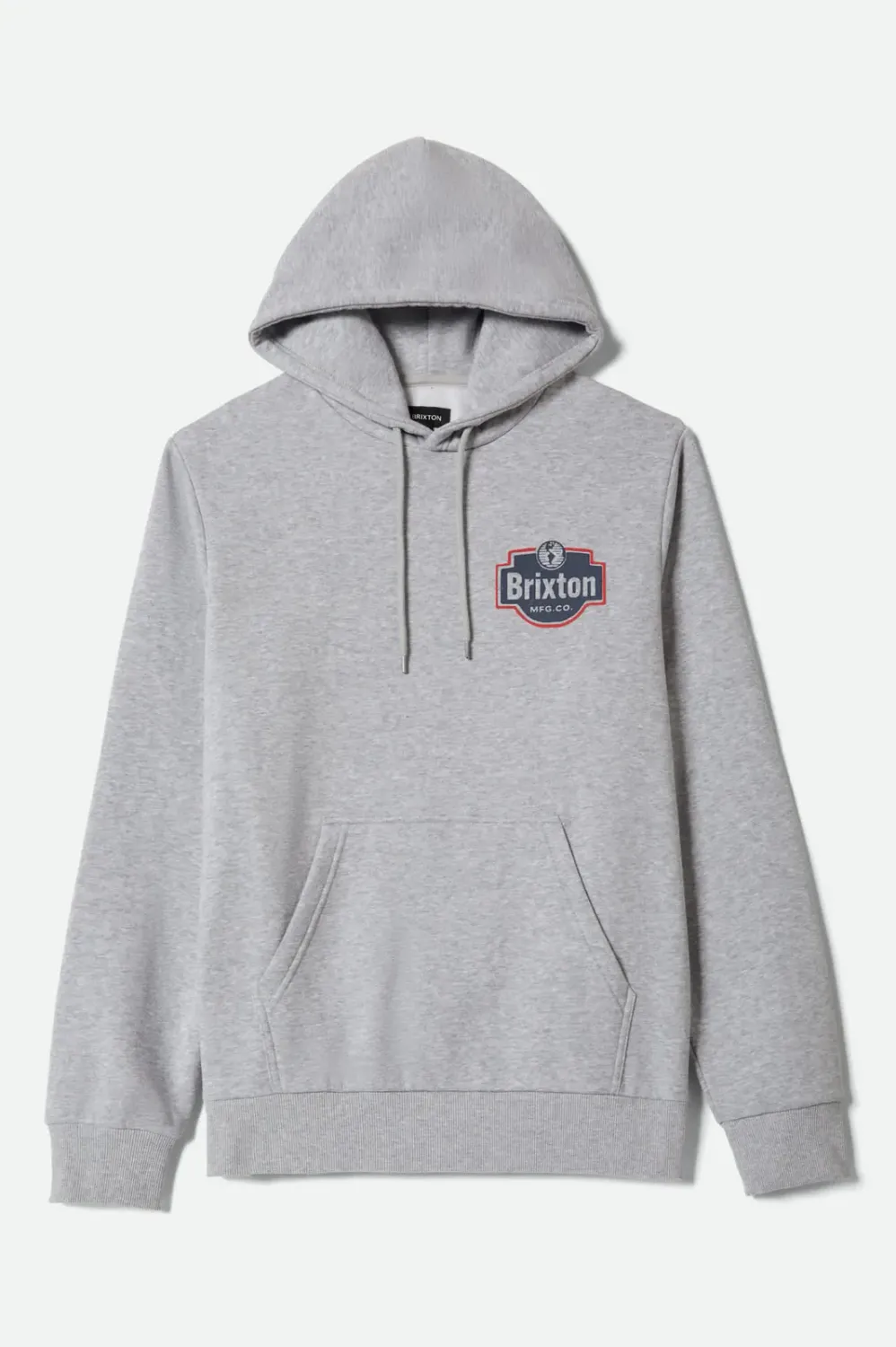 Brixton Men's Genuine Quality Hoodie, Color: Gunmetal Heather, Size: M