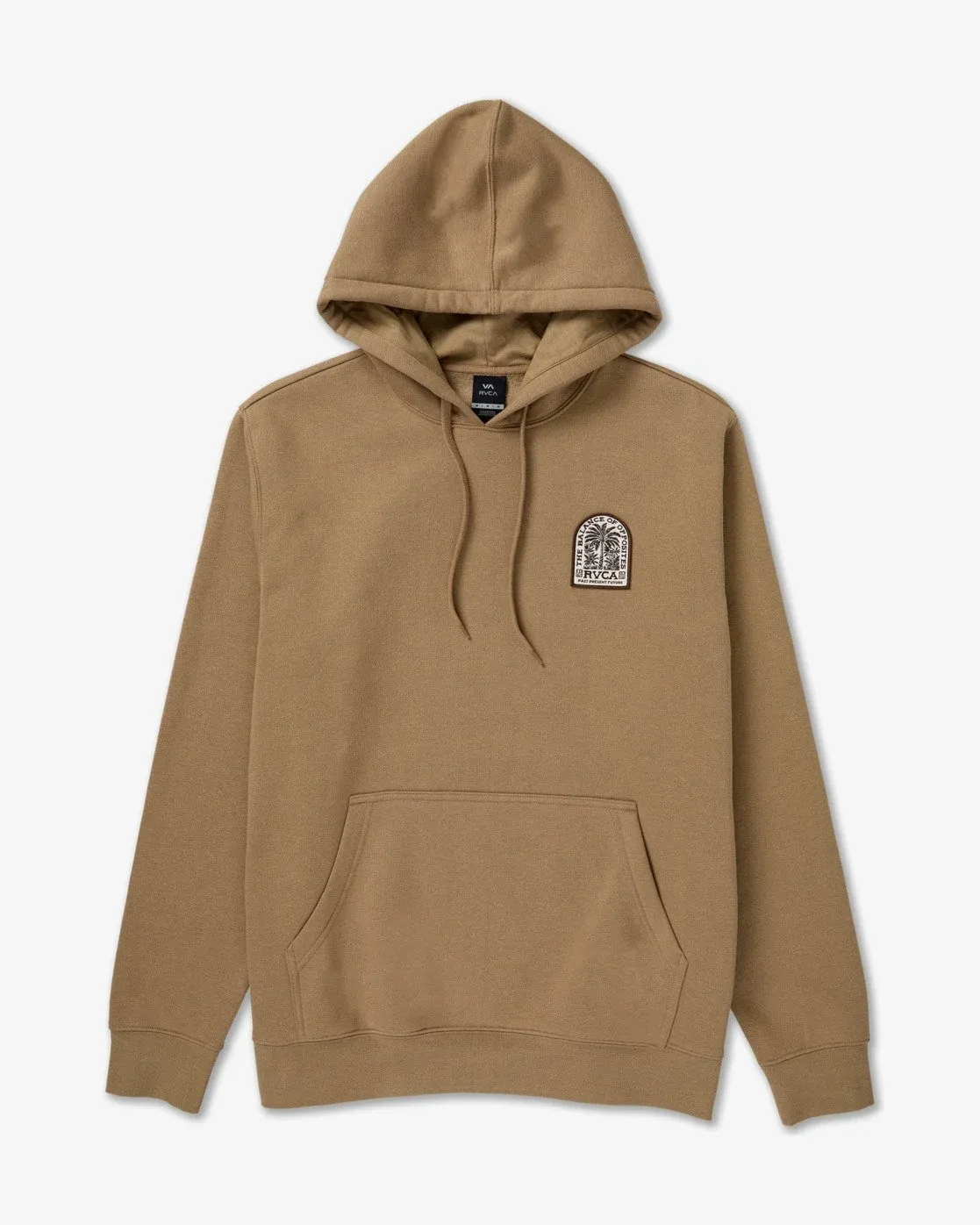 RVCA Men's Palm Grove Hoodie, Color: Coyote, Size: M