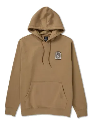 RVCA Men's Palm Grove Hoodie in Coyote, main view