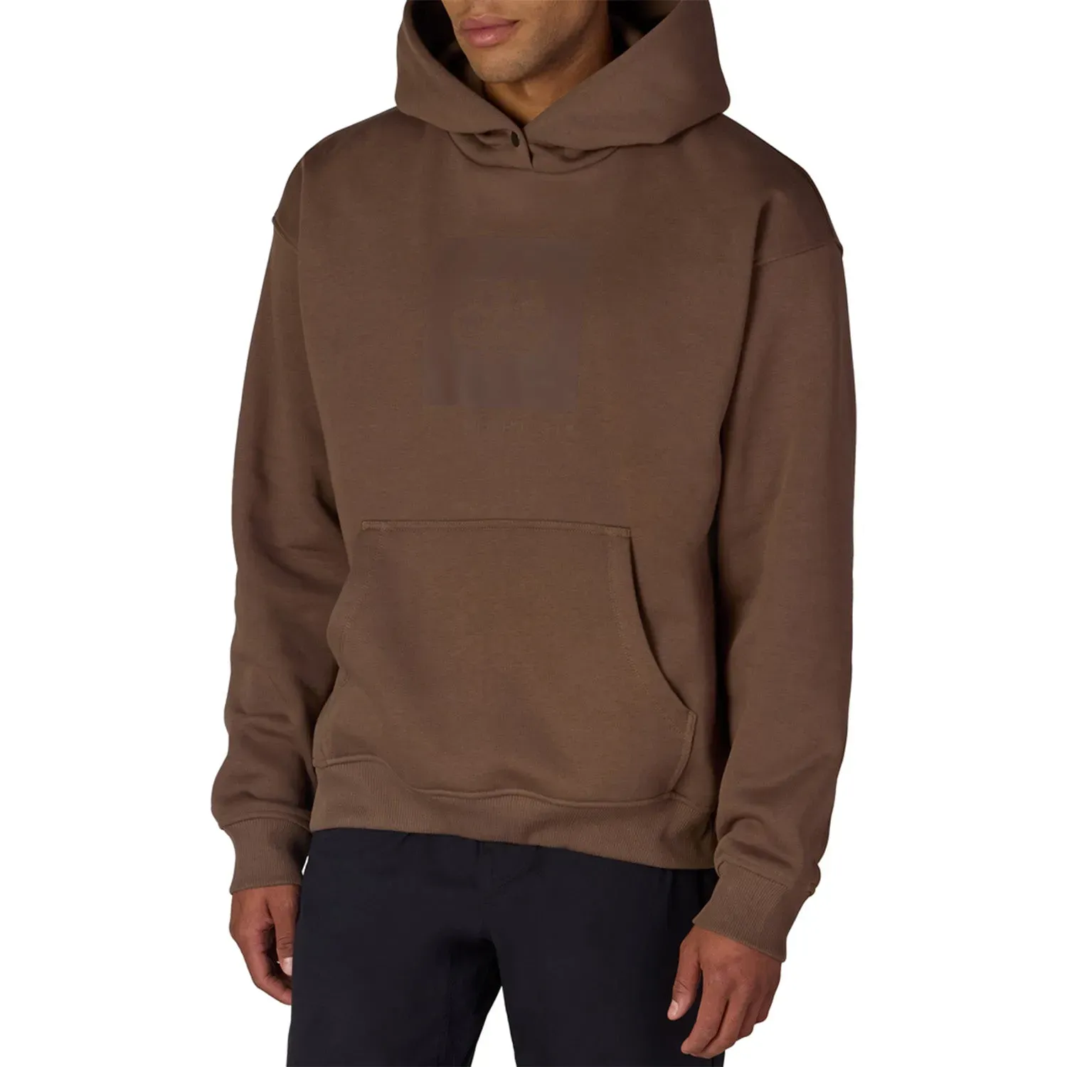 686 Men's Knockout Logo Premium Heavyweight Pullover Hoody, Color: Dark Earth, Size: S